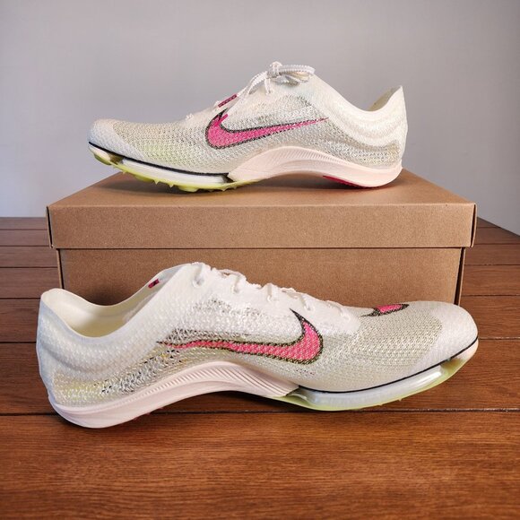 Nike Air Zoom Victory T&F Distance Spikes White/Pink CD4385-101 Size 13 New - Picture 2 of 7